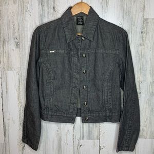 100% Cotton Medium Gray jacket button down fulu